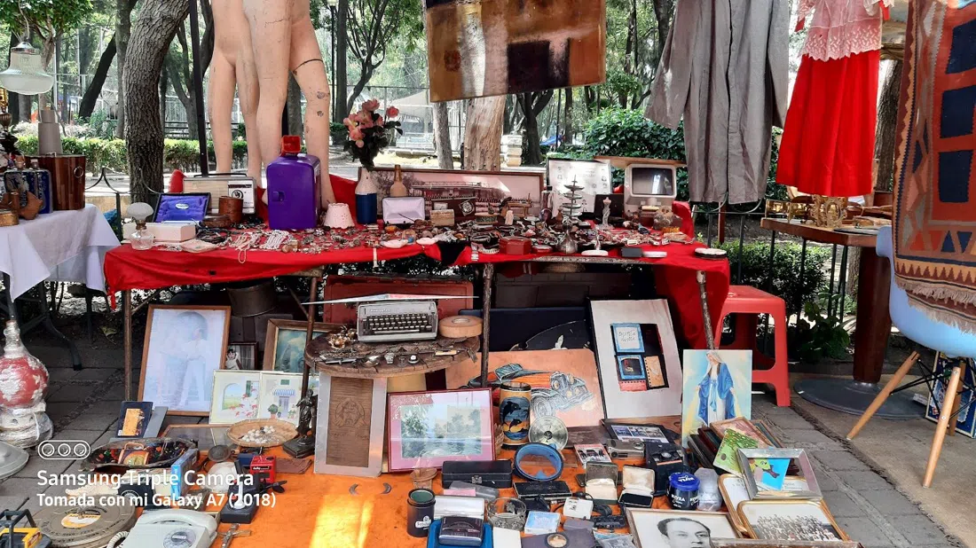 Tianguis de Antigüedades del Jardín Dr. Ignacio Chávez, Mexico City